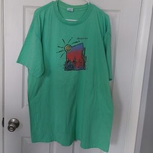 Vintage Green Single Stich Albuquerque T-shirt, Size Large
